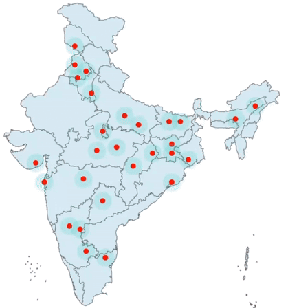 Hanuman Care Pan India Coverage Map